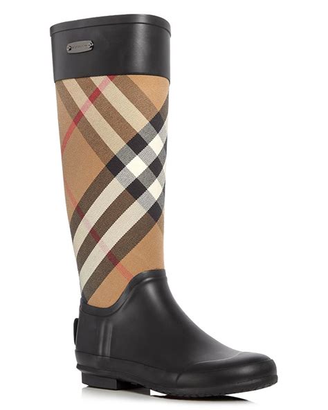 Burberry Women's Clemence Signature Check Rain Boots